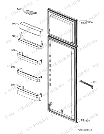 Взрыв-схема холодильника Electrolux IK2685TR - Схема узла Door