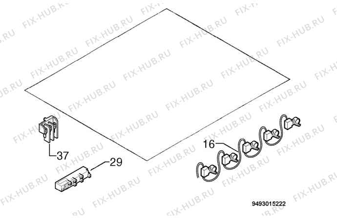 Взрыв-схема плиты (духовки) Rex Electrolux PRO90XV - Схема узла Electrical equipment 268