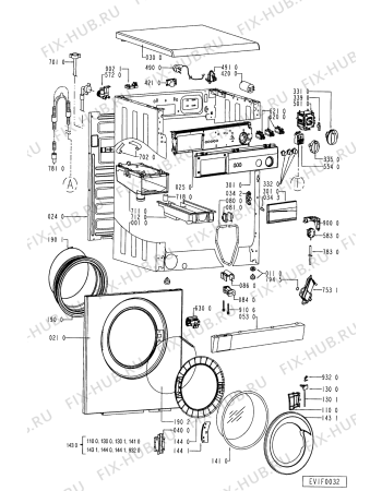 Схема №1 AWV 516/IG с изображением Декоративная панель для стиральной машины Whirlpool 481945328283