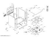 Схема №1 HR74D533T с изображением Столешница для духового шкафа Bosch 00712094