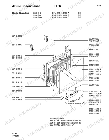 Взрыв-схема плиты (духовки) Aeg COMP. 5350E-W - Схема узла Section3