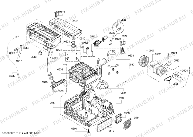 Схема №1 WTW86562CH с изображением Панель управления для сушильной машины Bosch 00702744