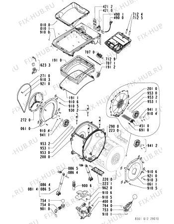 Схема №1 AWA 6127 с изображением Декоративная панель для стиралки Whirlpool 481245213938