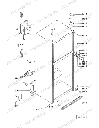 Схема №1 KVN5100 KVN 5150 с изображением Полка для холодильной камеры Whirlpool 481945858646