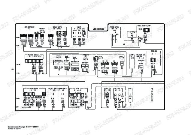 Взрыв-схема стиральной машины Aeg LAV86660 - Схема узла Control 113