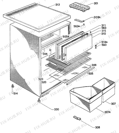 Взрыв-схема холодильника Unknown QR70F - Схема узла C10 Cabinet/Interior