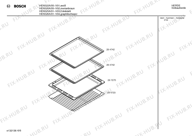 Схема №1 HEN525A с изображением Панель управления для духового шкафа Bosch 00290608
