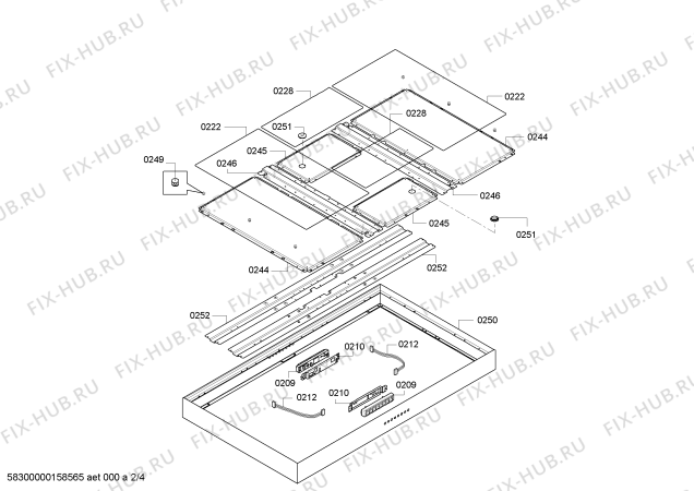 Взрыв-схема вытяжки Gaggenau AI402720 - Схема узла 02