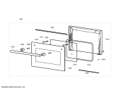 Схема №1 HB33D8Z1C с изображением Внутренняя дверь для духового шкафа Siemens 00685838