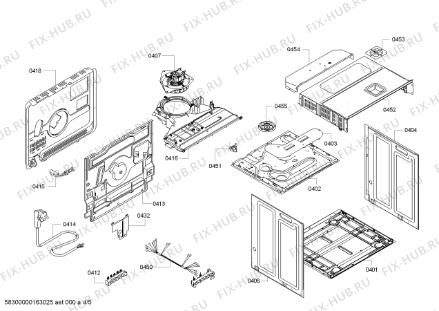 Взрыв-схема плиты (духовки) Bosch HBA63B252F H.BO.PY.L3D.IN.GLASS.B2/.X.E3_C/// - Схема узла 04