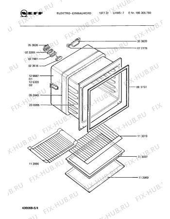 Схема №1 195305831 1078.43HCS-7 с изображением Переключатель для электропечи Bosch 00025450