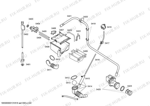 Схема №1 WAE24321 с изображением Панель управления для стиральной машины Bosch 00671176