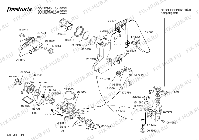 Схема №2 CQ330S2 с изображением Инструкция по эксплуатации для посудомоечной машины Bosch 00528590