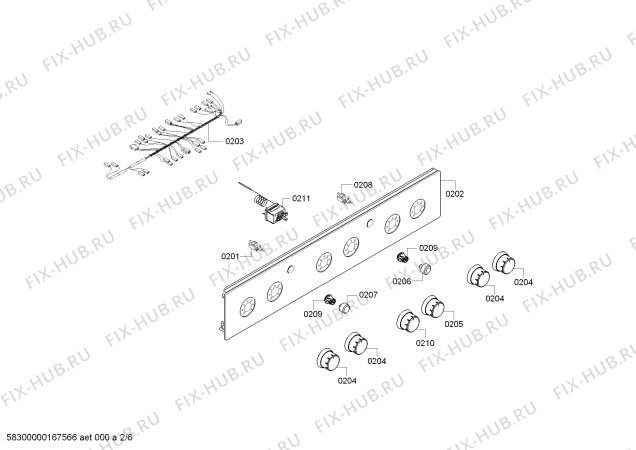 Взрыв-схема плиты (духовки) Bosch HGG323160R Bosch - Схема узла 02