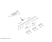 Схема №2 HGG323163R с изображением Панель управления для плиты (духовки) Bosch 00743568