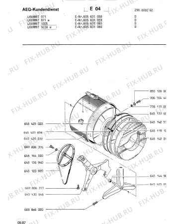 Взрыв-схема стиральной машины Aeg LAV1005 - Схема узла Section5