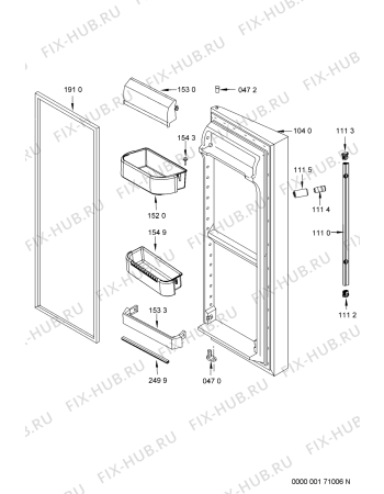 Взрыв-схема холодильника Whirlpool MC2028HXKB (F092636) - Схема узла