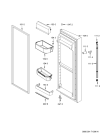 Схема №2 MC2028HXKW с изображением Дверь для холодильника Whirlpool 481241610858