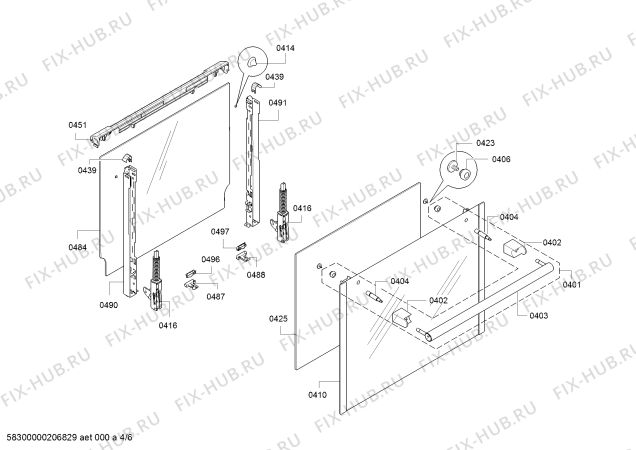 Схема №1 HBA43T351 с изображением Кабель для плиты (духовки) Siemens 00625399