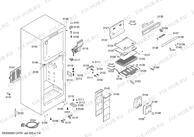 Схема №1 X5KCNTH450 BD9900 с изображением Контейнер для холодильника Bosch 00479069