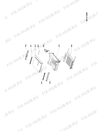 Схема №1 BSNF 9583 OX с изображением Микромодуль для холодильной камеры Whirlpool 481010849895