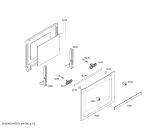 Схема №1 HBA21B451E Horno.BO.2d.B4.ME_Ti_Stop.pt_bsc.inox с изображением Передняя часть корпуса для электропечи Bosch 00700789