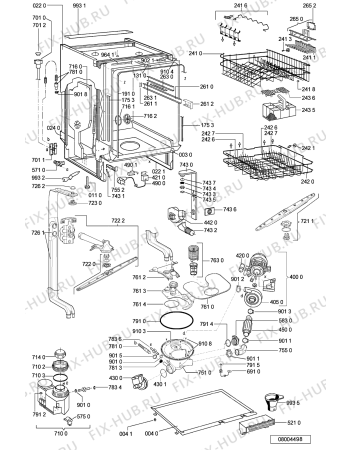 Схема №1 ADG 8555 IX с изображением Панель для посудомоечной машины Whirlpool 481245372722