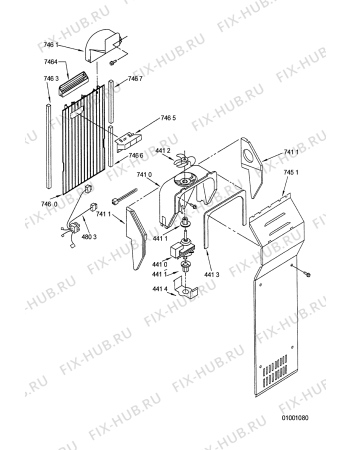 Схема №2 ARZ 742/W с изображением Сосуд для холодильной камеры Whirlpool 481945868018