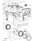 Схема №1 AWO 4472 с изображением Обшивка для стиральной машины Whirlpool 480111104439