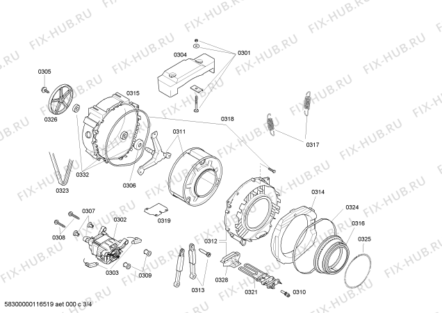 Схема №1 WLX24420IT Maxx 5 с изображением Панель управления для стиральной машины Bosch 00665930