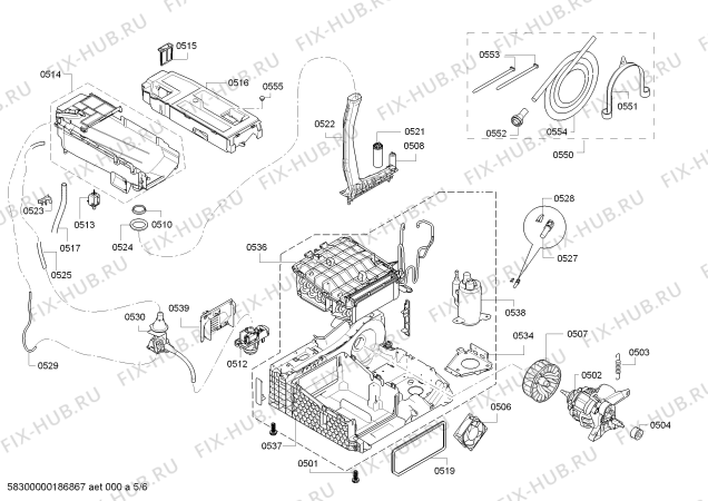 Схема №3 WTW85230EE SelfCleaning Condenser с изображением Силовой модуль запрограммированный для сушилки Bosch 00635750