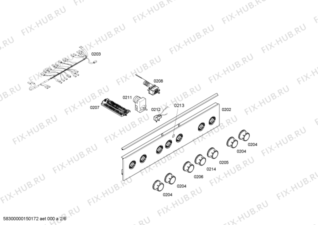 Схема №1 CH755350IL с изображением Переключатель для электропечи Bosch 00621171