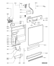 Схема №1 ADP 4601 WH с изображением Панель для посудомойки Whirlpool 481245372559