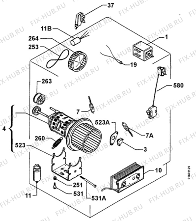 Взрыв-схема комплектующей Arthurmartinelux ADC501M - Схема узла Functional parts