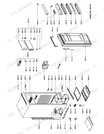 Схема №1 AMB 584 K/H с изображением Декоративная панель Whirlpool 481246048099