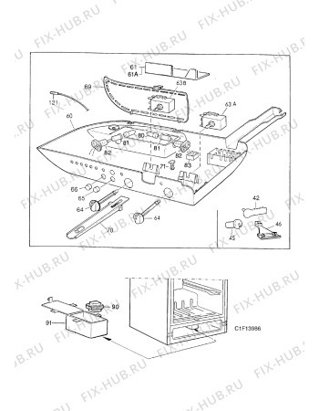 Взрыв-схема холодильника Electrolux ER8496B - Схема узла Thermostat