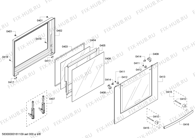 Схема №1 HBL5450UC с изображением Панель управления для духового шкафа Bosch 00684618