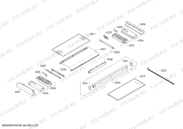 Схема №1 D46PU54X0B Neff с изображением Крышка для вентиляции Bosch 11013955