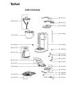 Схема №1 CM411810/AJB с изображением Труба для кофеварки (кофемашины) Tefal SS-201601