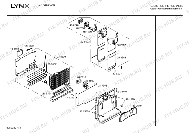 Схема №1 4FG428FA с изображением Дверь морозильной камеры для холодильной камеры Bosch 00239097