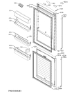 Схема №1 S83920CMW2 с изображением Дверка для холодильной камеры Aeg 2801828399