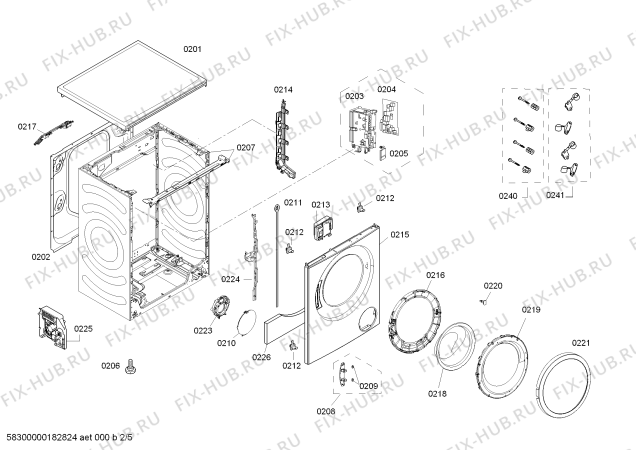 Схема №1 WLK202C01W Maxx 6.2 с изображением Панель управления для стиральной машины Bosch 11004189