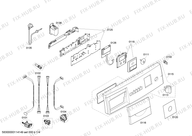 Схема №1 WFX3250DN Maxx Advantage WFX3250 с изображением Модуль (плата) Bosch 00433809