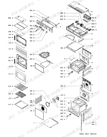 Схема №1 AKP690WH (F092483) с изображением Руководство для электропечи Indesit C00371837