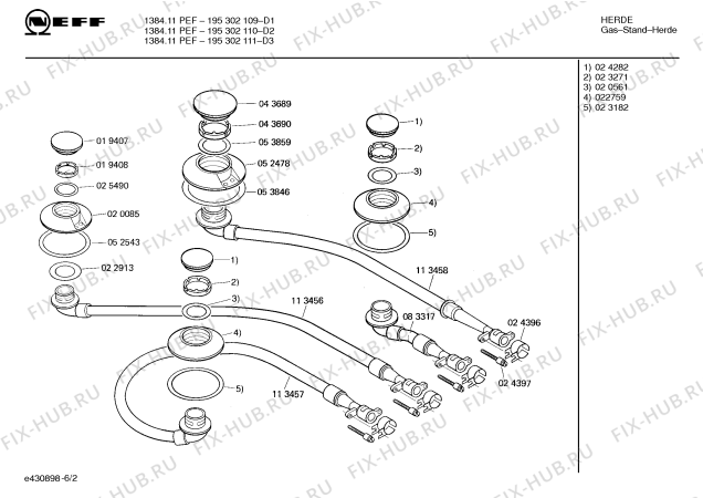 Схема №1 195302110 1384.11PEF с изображением Ручка для плиты (духовки) Bosch 00027732
