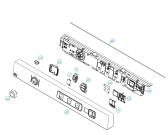 Схема №1 T25WC UK   -White (900004565, TD70.1) с изображением Кнопка, ручка переключения для стиралки Gorenje 269574
