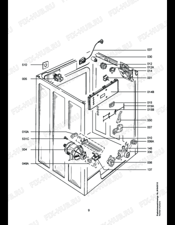 Взрыв-схема стиральной машины Aeg LAV74768 - Схема узла Electrical equipment 268