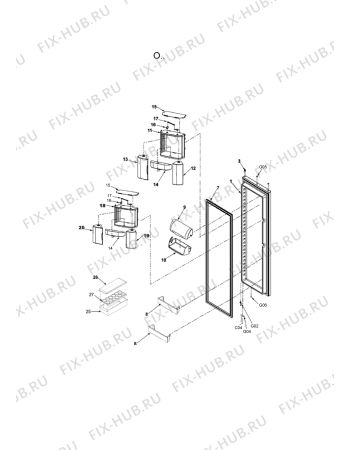 Схема №3 AC2225GEKB с изображением Защита для холодильника Whirlpool 481201231095