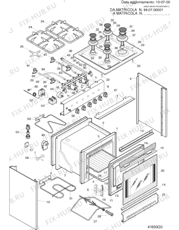 Схема №1 CB7640EBL (F022020) с изображением Панель для электропечи Indesit C00075803