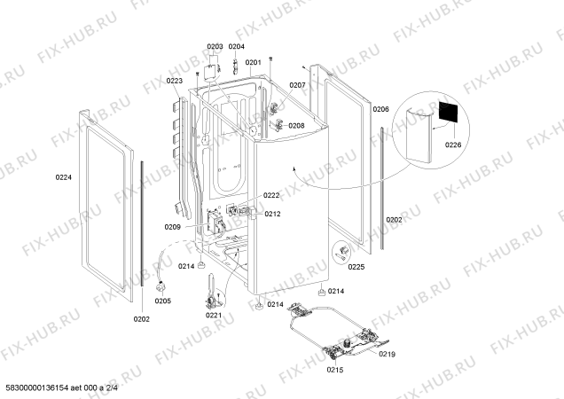 Взрыв-схема стиральной машины Siemens WP13T352BY - Схема узла 02